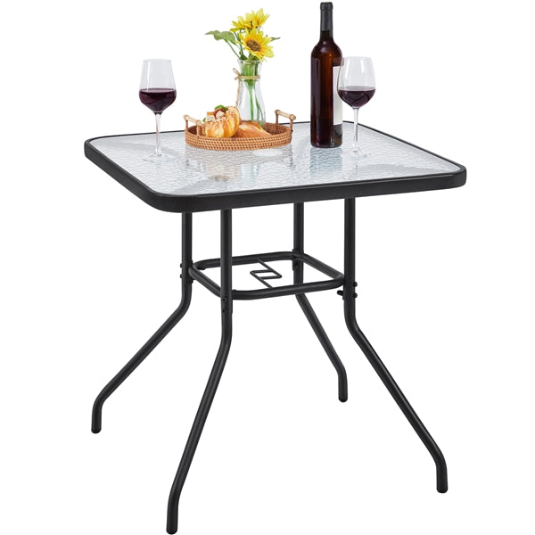 27.5'' Outdoor Coffee Table Patio Square Bistro Table