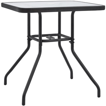 27.5'' Outdoor Coffee Table Patio Square Bistro Table