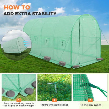 Greenhouse Tunnel Shed 4x2x2m