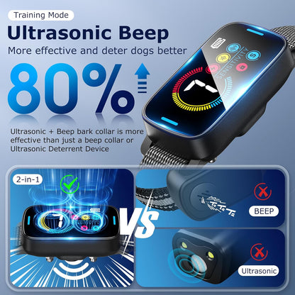 Dog Bark Collar Rechargeable Dog Training Collar