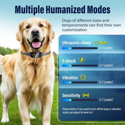 Dog Bark Collar Rechargeable Dog Training Collar