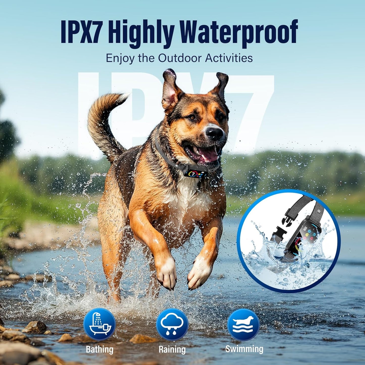 Dog Bark Collar Rechargeable Dog Training Collar