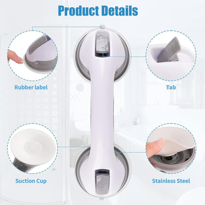 Bathroom Suction Grab Bars Armrest Toilet Assist Handle Shower Handle