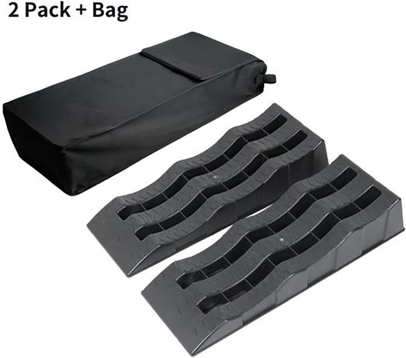 2PCS RV Leveling Blocks Camper Wheel Chocks Ramp
