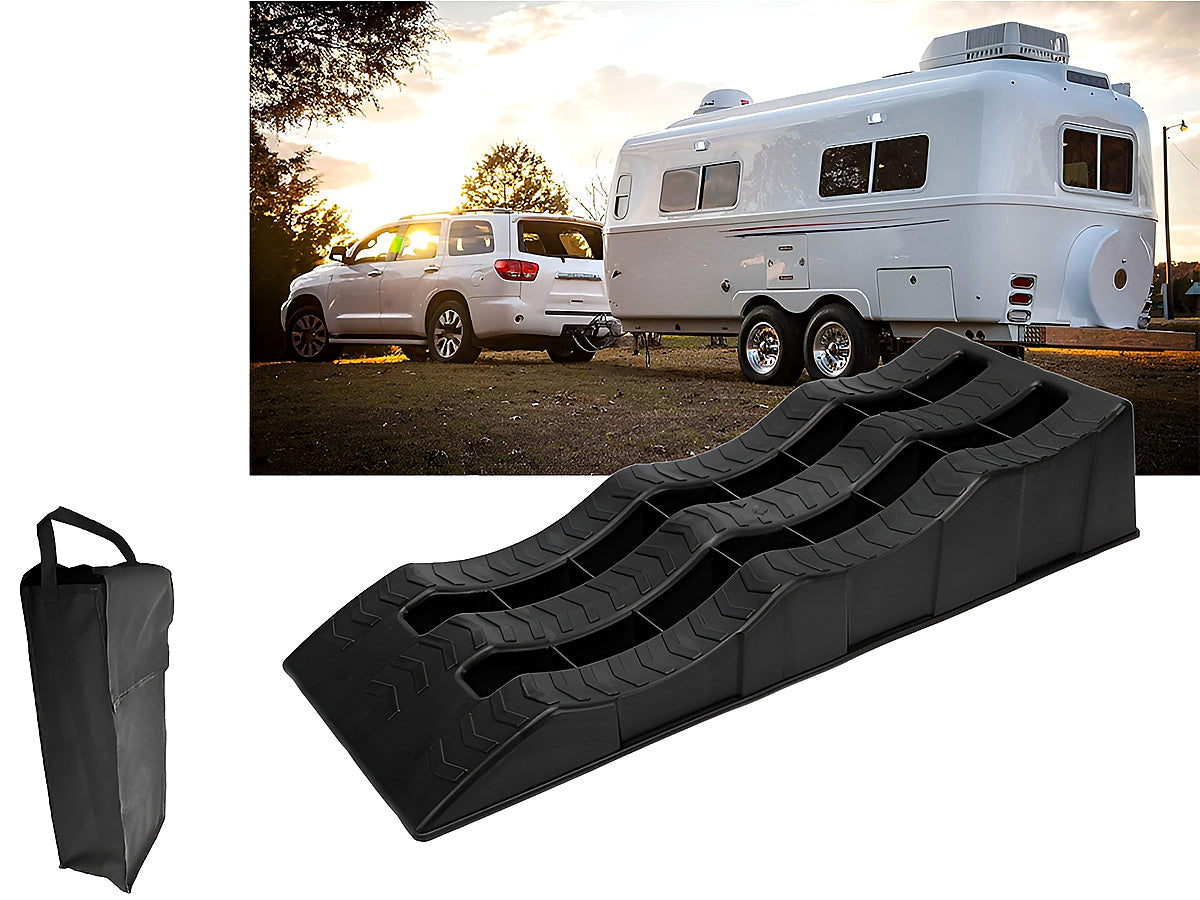 2PCS RV Leveling Blocks Camper Wheel Chocks Ramp
