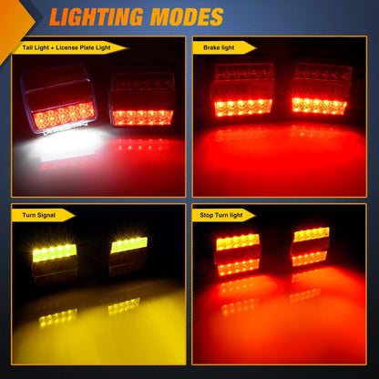 LED Trailer Tail lights Kit Submersible