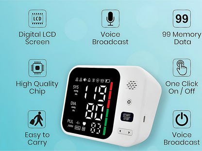 Blood Pressure Monitor Automatic Electronic Digital BP Monitor