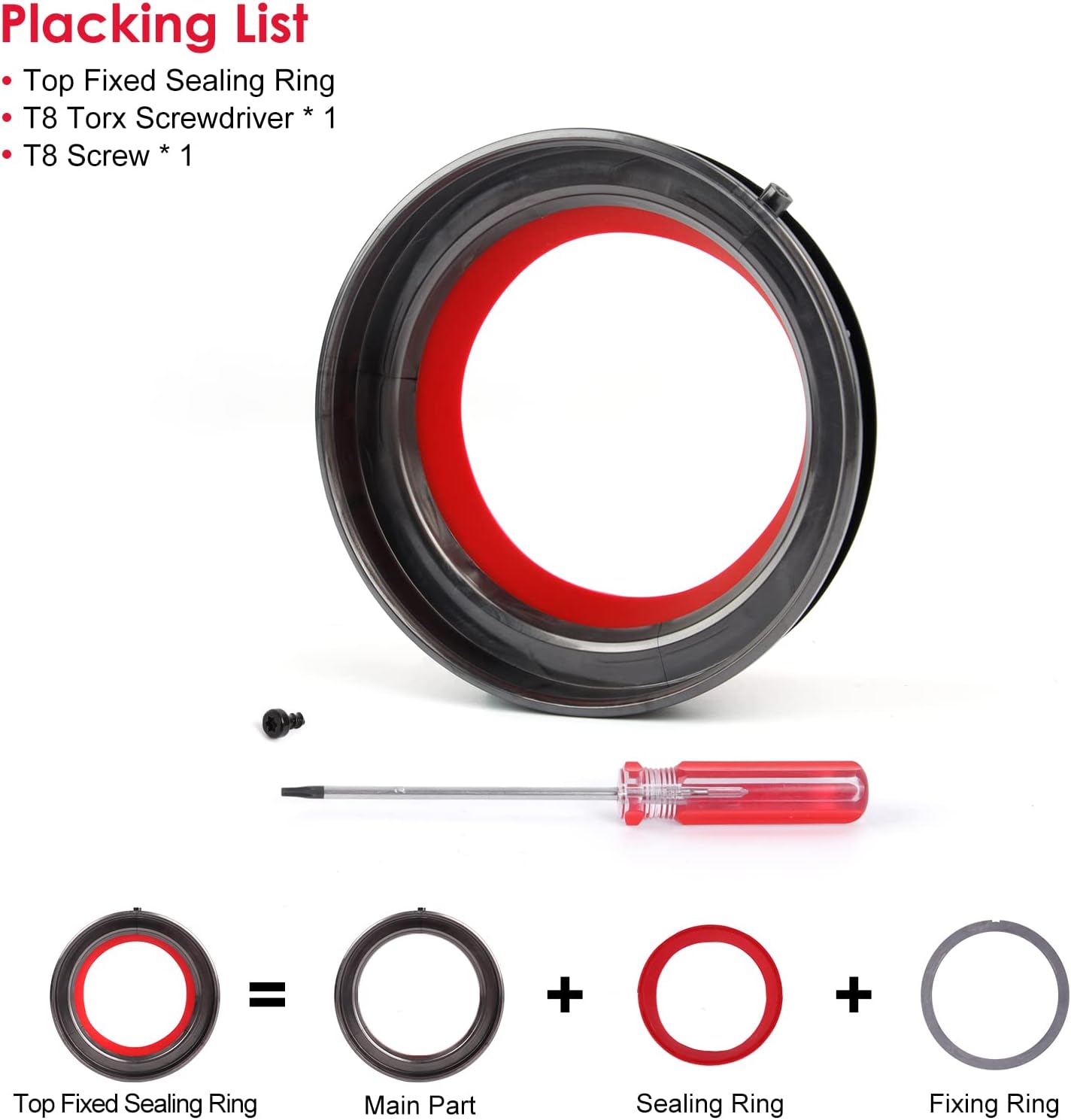 Replacement for Dyson Dust Bin Top Fixed Sealing Ring