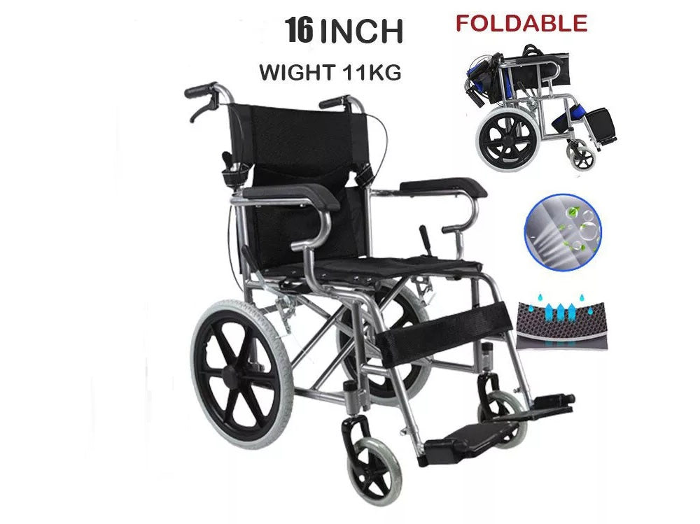 Folding Transit Wheelchair Lightweight