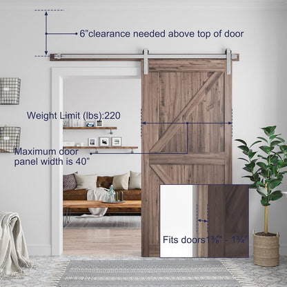 Barn door Hardware 2M Single Door