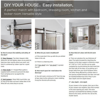 Barn door Hardware 3.6M Double Door