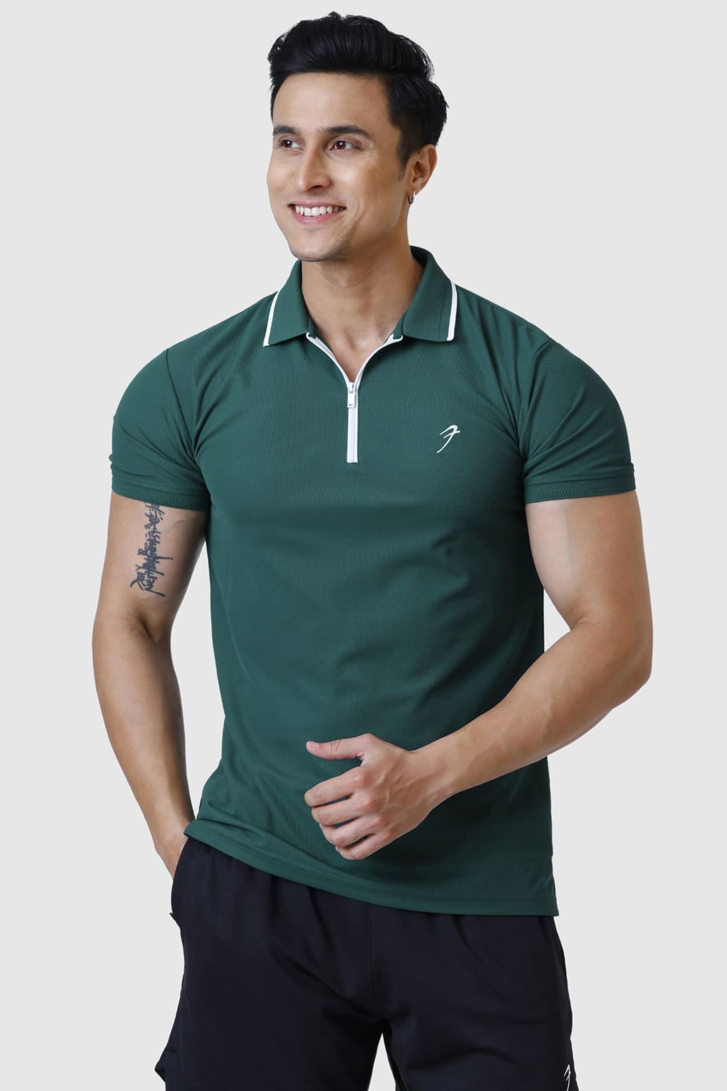 Stride Polo T-shirt Green
