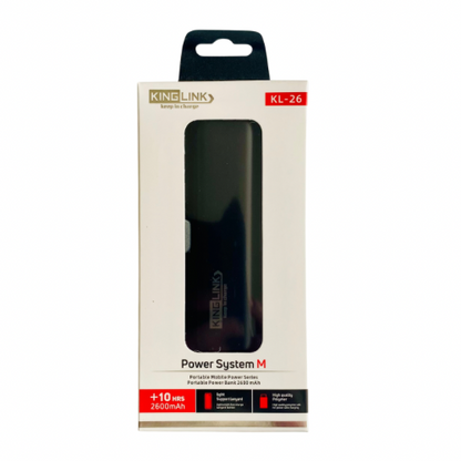 Kinglink 2,600 mAh Power Bank (Black)