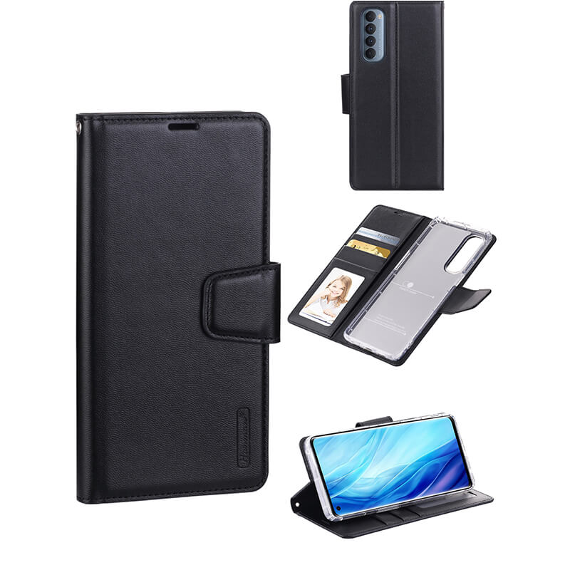 Hanman Mill Series Leather Wallet Flip Compatible with OPPO A5 2020 Case