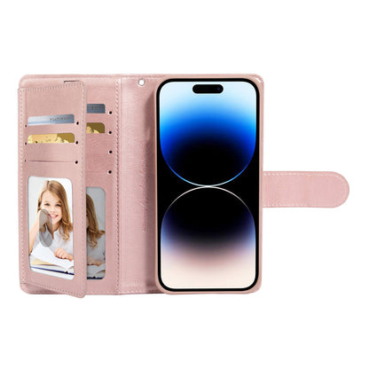 Hanman Mila Series Leather Dual Wallet Compatible with Samsung S24 Plus 2024 Case