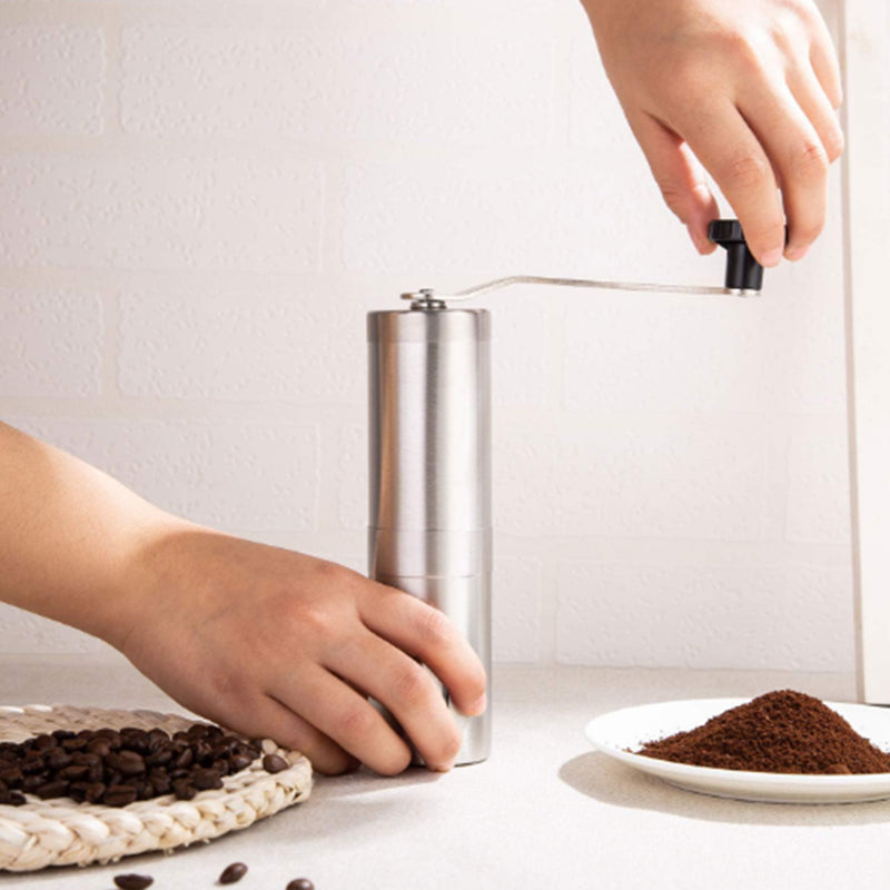 Hand Coffee Machine Coffee Grinder Pepper Mill Coffee Stainless Steel 304 Silver