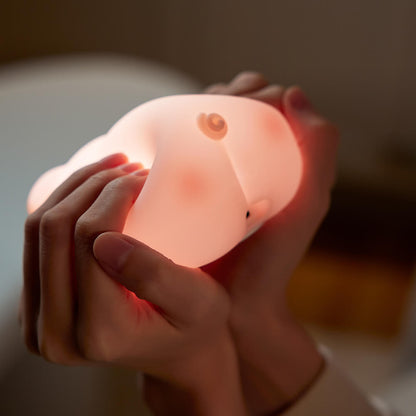Mobie Lovely Pig Silicone Touch Night Light