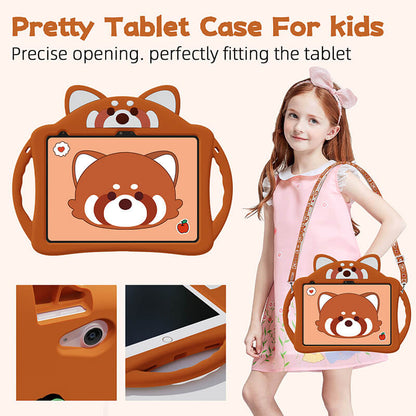 Lesser Panda Protection Compatible with iPad 7th 10.2 2019 Case with Foldable Kickstand