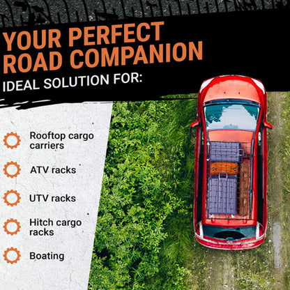 Cargo Net for Roof Rack Heavy-Duty Mesh Square Elasticated Bungee Netting