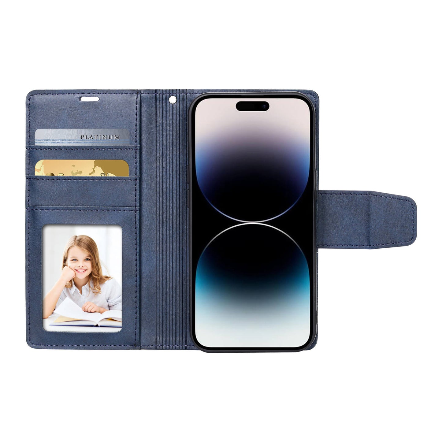 Suitable for Phone Models Hanman Miro Leather 2-in-1 Wallet Case with Magnetic Back