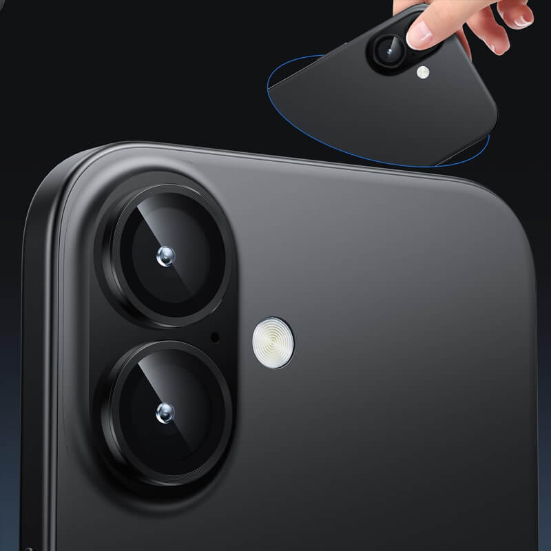 Compatible with iPhone 17 Pro Max 9H Multicolor Tempered Glass Individual Camera Lens Cover Protector