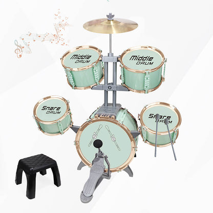 Mobie Educational Instrument Toy Jazz Drum Set for Kids Ages 3-8
