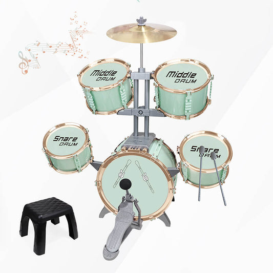 Mobie Educational Instrument Toy Jazz Drum Set for Kids Ages 3-8