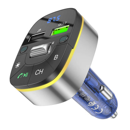 Hoco QC3.0 18W In-Car Audio Wireless Bluetooth FM Transmitter E71