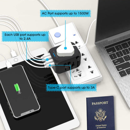 Universal Travel Adapter All in One