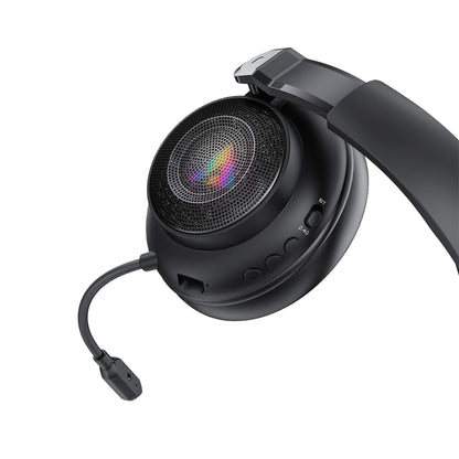 Acefast Bluetooth 6.0 1000mAh 80H Battery Low Latency RGB IPX4 Gaming Headset H15