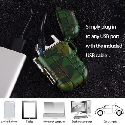 Dual Arc Lighter Double Arc Plasma USB Lighter Rechargeable Flameless Water... C