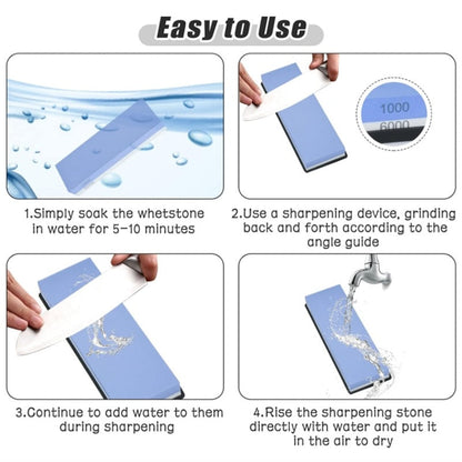 Sharp Pebble Premium Whetstone Knife Sharpening Stone 2 Side Grit 1000/6000 Waterstone