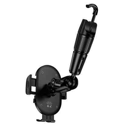 Ultra Thin Rear View Mirror Phone Holder w/ Dual Joint