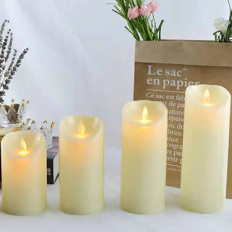 5PCS Flameless Tea Lights Candles Flickering Tealights with Warm White Light