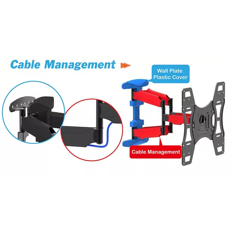 Long Arm TV Wall Mount for 32-70 Inch TV, Full Motion Cantilever Mount