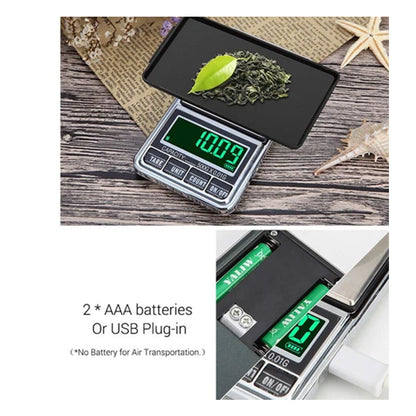 Digital Pocket Scales Capacity 200g/0.01g Jewelry Mini Portable Lab Analytical