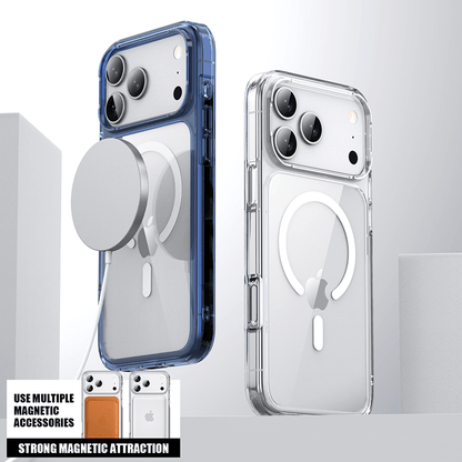 Aurora Magnetic Series Crystal Transparent Compatible with iPhone 17 Pro Case