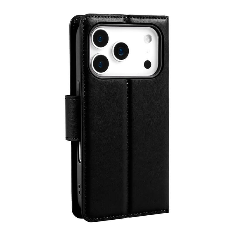 Compatible with iPhone 17 Pro Hanman Mill Series Leather Wallet Flip Case