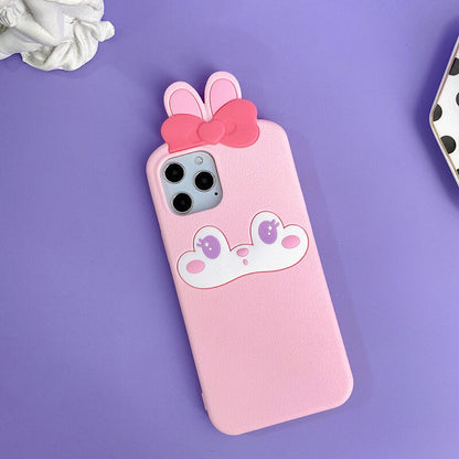 Suitable for Phone Q Uncle Cute Bunny Silicone Phone Case