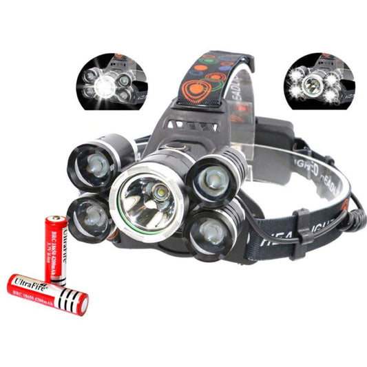 Headlamp Led Headlight 4 Modes, Led Waterproof Work Headlight, Brightest 18000 Lumens Flashlight For Camping, Running, Hiking, Fishing - The Shopsite