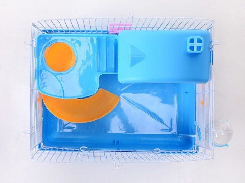2 Tiers Gorgeous Hamster Mouse Cage Storey Fantasia Hamster Cage Castle BLUE