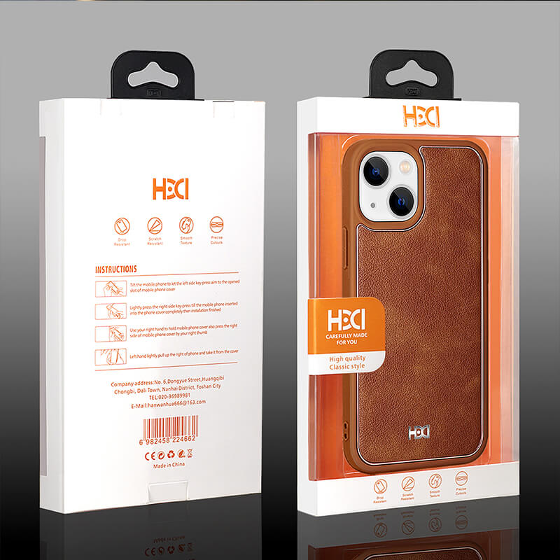 Suitable for Phone Models HDD Lychee Pattern Leather Rose Gold Metal Line Phone Case