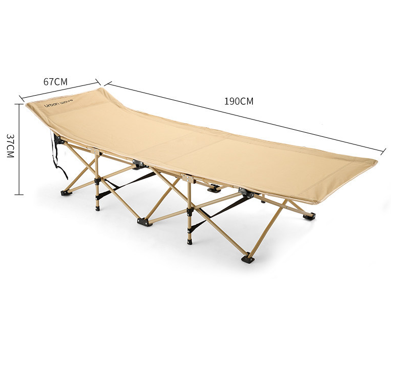 Urban Wave Heavy-Duty 10-Leg Folding Camp Stretcher with Ergonomic Headrest YQ15820