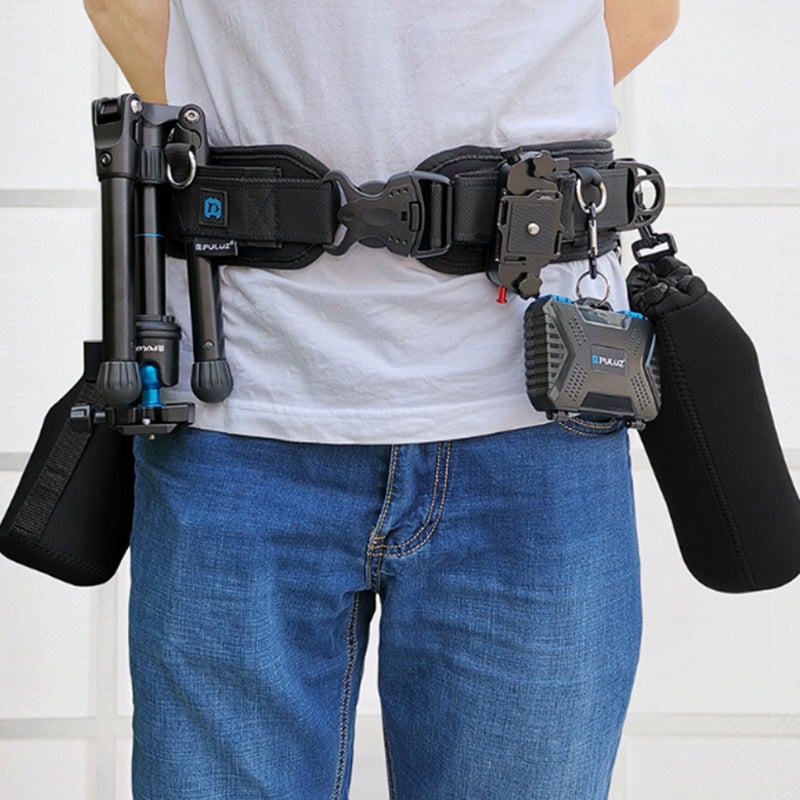 Multi-Function Camera Waist Belt for SLR / DSLR Cameras, Adjustable Camera Waist