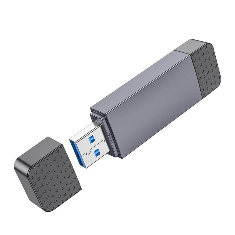Hoco USB-C & USB-A 3.0 High Speed Card Reader for SD & TF Card HB45
