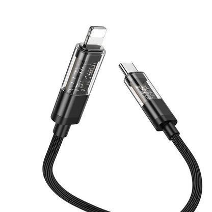 Hoco Transparent Discovery Edition 20W PD Charging Data Cable for iP U116