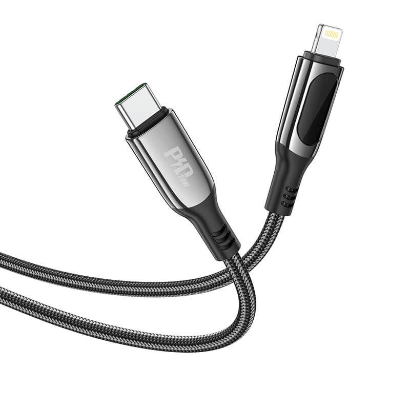 Hoco Type-C to Lightning Led PD 20W Extreme Charging Data Cable S51