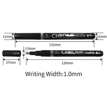 3pcs Liquid Mirror Chrome Marker Paint Set DIY Silver Art Liquid Mirror Chrome