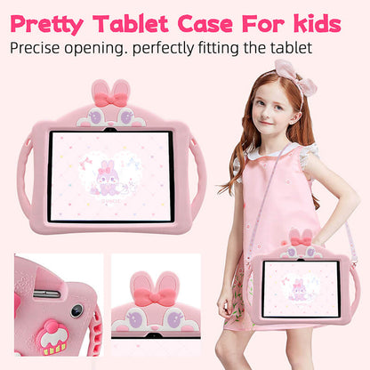 Cute Rabbit Protection Compatible with iPad 10th 10.9 2022 Case with Foldable Kickstand