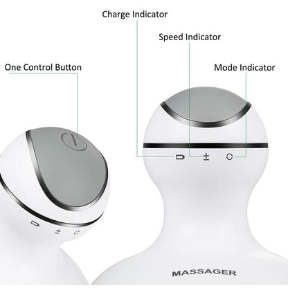 Mobie Smart Scalp Massager with 4 Replacement Massage Heads ST-701